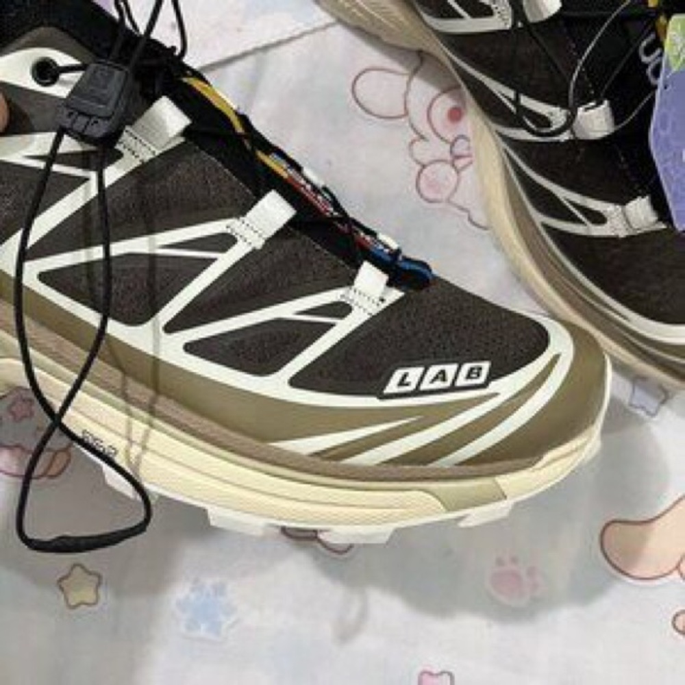 Salomon S/Lab Trail Shoes in Black, Olive, White - Picture 4 of 7